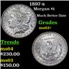 Image 1 : 1897-s Morgan Dollar $1 Grades Select+ Unc