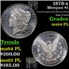 Image 1 : 1878-s Morgan Dollar $1 Grades Choice Unc PL