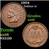 Image 1 : 1904 Indian Cent 1c Grades Choice AU