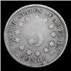 Image 3 : 1867 No Rays Shield Nickel 5c Grades vg+