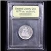 Image 4 : ***Auction Highlight*** 1877-cc Seated Liberty Quarter 25c Graded Choice AU/BU Slider PL By USCG (fc