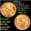 Image 1 : 1935-p Lincoln Cent 1c Grades Choice+ Unc RD