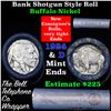 Image 1 : Buffalo Nickel Shotgun Roll in Old Bank Style 'Bell Telephone'  Wrapper 1924& d Mint Ends