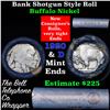 Image 1 : Buffalo Nickel Shotgun Roll in Old Bank Style 'Bell Telephone'  Wrapper 1920 & d Mint Ends