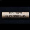 Image 4 : Uncirculated 1c orig shotgun roll, 1959-p in old Brink's wrapper