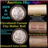 Image 1 : ***Auction Highlight*** Full solid date 1878-cc Morgan silver $1 roll, 20 coins (fc)
