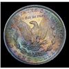 Image 3 : ***Auction Highlight*** 1880-s Rainbow Toned Morgan Dollar $1 Graded GEM+ Unc By USCG (fc)