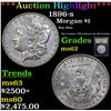 Image 1 : ***Auction Highlight*** 1896-s Morgan Dollar $1 Graded Select Unc By USCG (fc)