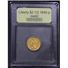 Image 4 : ***Auction Highlight*** 1845-p Gold Liberty Quarter Eagle $2 1/2 Graded Select Unc By USCG (fc)