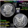 Image 1 : ***Auction Highlight*** 1879-s Morgan Dollar $1 Graded Choice Unc+ DMPL By USCG (fc)