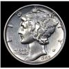 Image 2 : ***Auction Highlight*** 1942/1-p Mercury Dime 10c Graded Choice AU/BU Slider+ By USCG (fc)