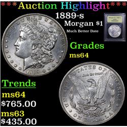 ***Auction Highlight*** 1889-s Morgan Dollar $1 Graded Choice Unc By USCG (fc)
