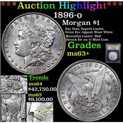 ***Auction Highlight*** 1896-o Morgan Dollar $1 Graded Select+ Unc By USCG (fc)