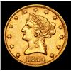 Image 2 : *Highlight Of Entire Auction* 1854-p Gold Liberty $10 Graded Select Unc By USCG (fc)