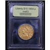 Image 4 : *Highlight Of Entire Auction* 1854-p Gold Liberty $10 Graded Select Unc By USCG (fc)