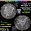 Image 1 : ***Auction Highlight*** 1893-cc Morgan Dollar $1 Graded Select Unc+ DMPL By USCG (fc)