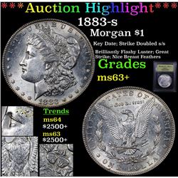 ***Auction Highlight*** 1883-s Morgan Dollar $1 Graded Select+ Unc By USCG (fc)