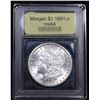Image 4 : ***Auction Highlight*** 1891-p Morgan Dollar $1 Graded Choice Unc By USCG (fc)