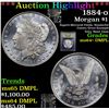 Image 1 : ***Auction Highlight*** 1884-o Morgan Dollar $1 Graded Choice Unc+ DMPL By USCG (fc)