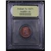 Image 4 : ***Auction Highlight*** 1871 TOP POP! Indian Cent 1c Graded GEM++ RB By USCG (fc)