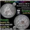 Image 1 : *Highlight Of Entire Auction* 1870-cc OC-9 Seated Liberty $1 Graded Select Unc PL By USCG (fc)