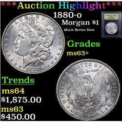 ***Auction Highlight*** 1880-o Morgan Dollar $1 Graded Select+ Unc By USCG (fc)