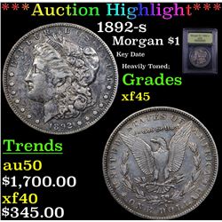 ***Auction Highlight*** 1892-s Morgan Dollar $1 Graded xf+ By USCG (fc)