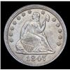 Image 2 : ***Auction Highlight*** 1847-p Seated Liberty Quarter 25c Graded Select Unc By USCG (fc)