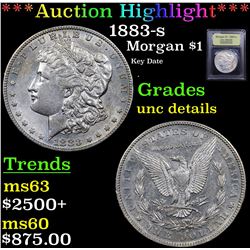 ***Auction Highlight*** 1883-s Morgan Dollar $1 Graded Unc Details By USCG (fc)