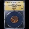 Image 2 : ANACS 1970-d Mint Error Lincoln Cent 1c Graded ms63 rb By ANACS