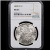 Image 2 : 1899-o Morgan Dollar $1 Graded ms63 By NGC