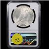 Image 3 : NGC 1923-p Peace Dollar $1 Graded ms63 By NGC