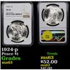 Image 1 : NGC 1924-p Peace Dollar $1 Graded ms63 By NGC