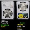 Image 1 : NGC 1925-p Peace Dollar $1 Graded ms63 By NGC