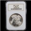 Image 2 : NGC 1881-o Morgan Dollar $1 Graded ms63 By NGC
