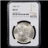 Image 2 : NGC 1922-p Peace Dollar $1 Graded ms63 By NGC