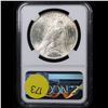 Image 3 : NGC 1922-p Peace Dollar $1 Graded ms63 By NGC
