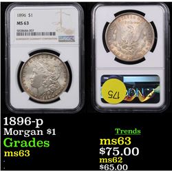 NGC 1896-p Morgan Dollar $1 Graded ms63 By NGC