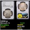 Image 1 : NGC 1896-p Morgan Dollar $1 Graded ms63 By NGC