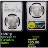 Image 1 : NGC 1887-p Morgan Dollar $1 Graded ms64 By NGC