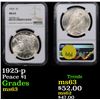 Image 1 : NGC 1925-p Peace Dollar $1 Graded ms63 By NGC