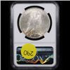 Image 3 : NGC 1923-p Peace Dollar $1 Graded ms63 By NGC