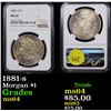 Image 1 : NGC 1881-s Morgan Dollar $1 Graded ms64 By NGC