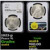Image 1 : NGC 1923-p Peace Dollar $1 Graded ms64 By NGC
