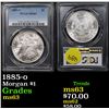 Image 1 : PCGS 1885-o Morgan Dollar $1 Graded ms63 By PCGS