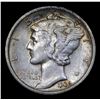 Image 2 : 1936-d Mercury Dime 10c Grades Select+ Unc