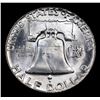 Image 3 : 1954-p Franklin Half Dollar 50c Grades Select Unc FBL