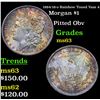 Image 1 : 1884/18-o Rainbow Toned Vam 4 Morgan Dollar $1 Grades Select Unc