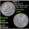 Image 1 : 1885-s Morgan Dollar $1 Grades Choice AU/BU Slider