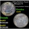Image 1 : 1896-p Rainbow Toned Morgan Dollar $1 Grades Select Unc